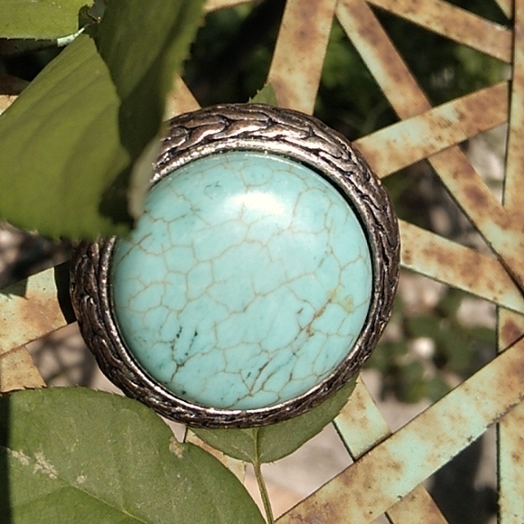 Nwot Faux Turquoise Ring - Picture 5 of 6
